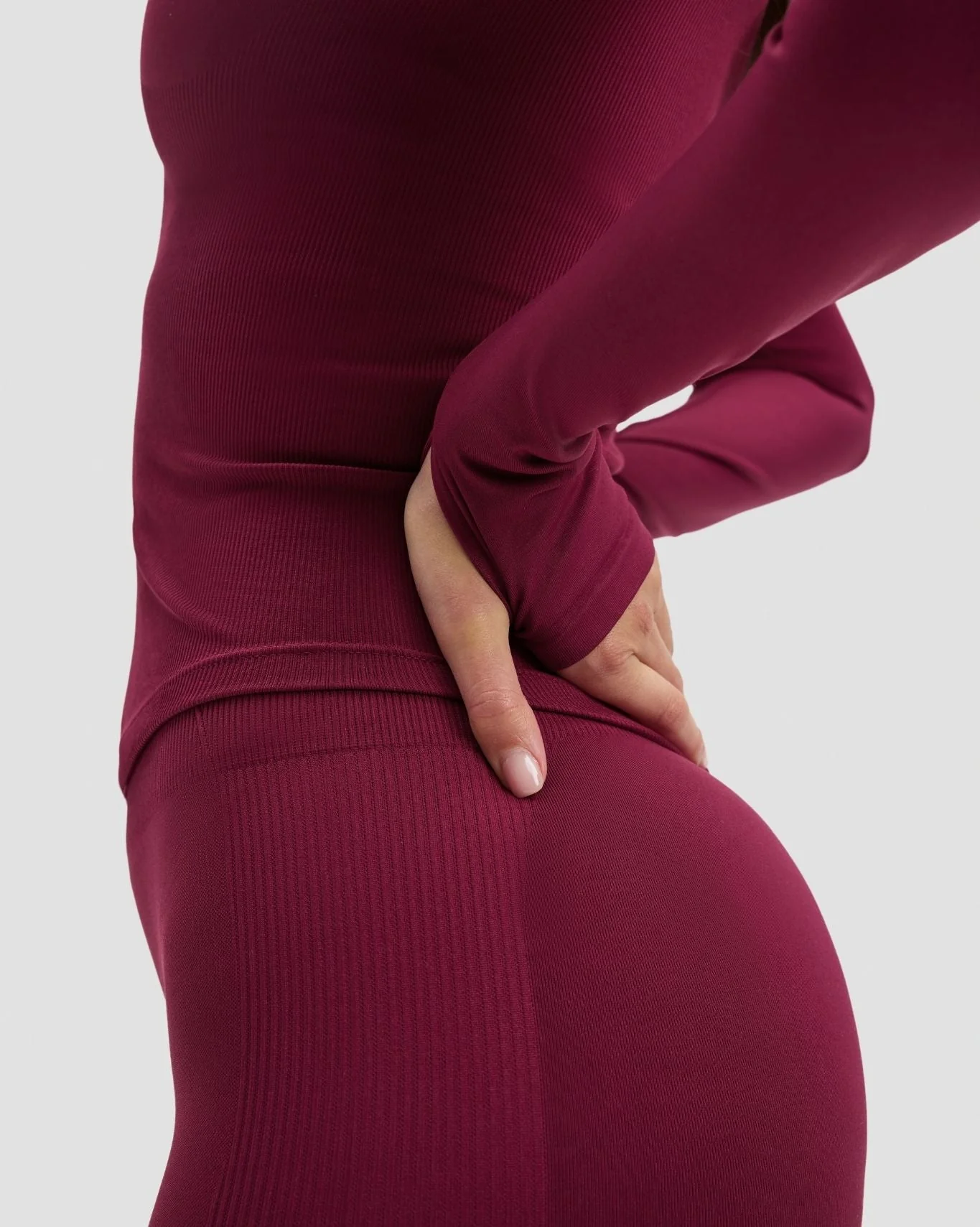 Elevate™ Compression Long Sleeve Jacket | Cherry Berry - Image 4