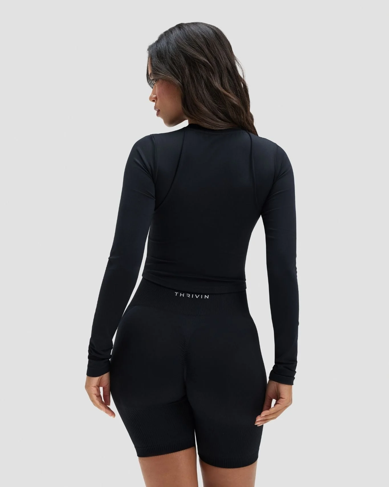 Elevate™ Compression Long Sleeve Top | Night Black - Image 2