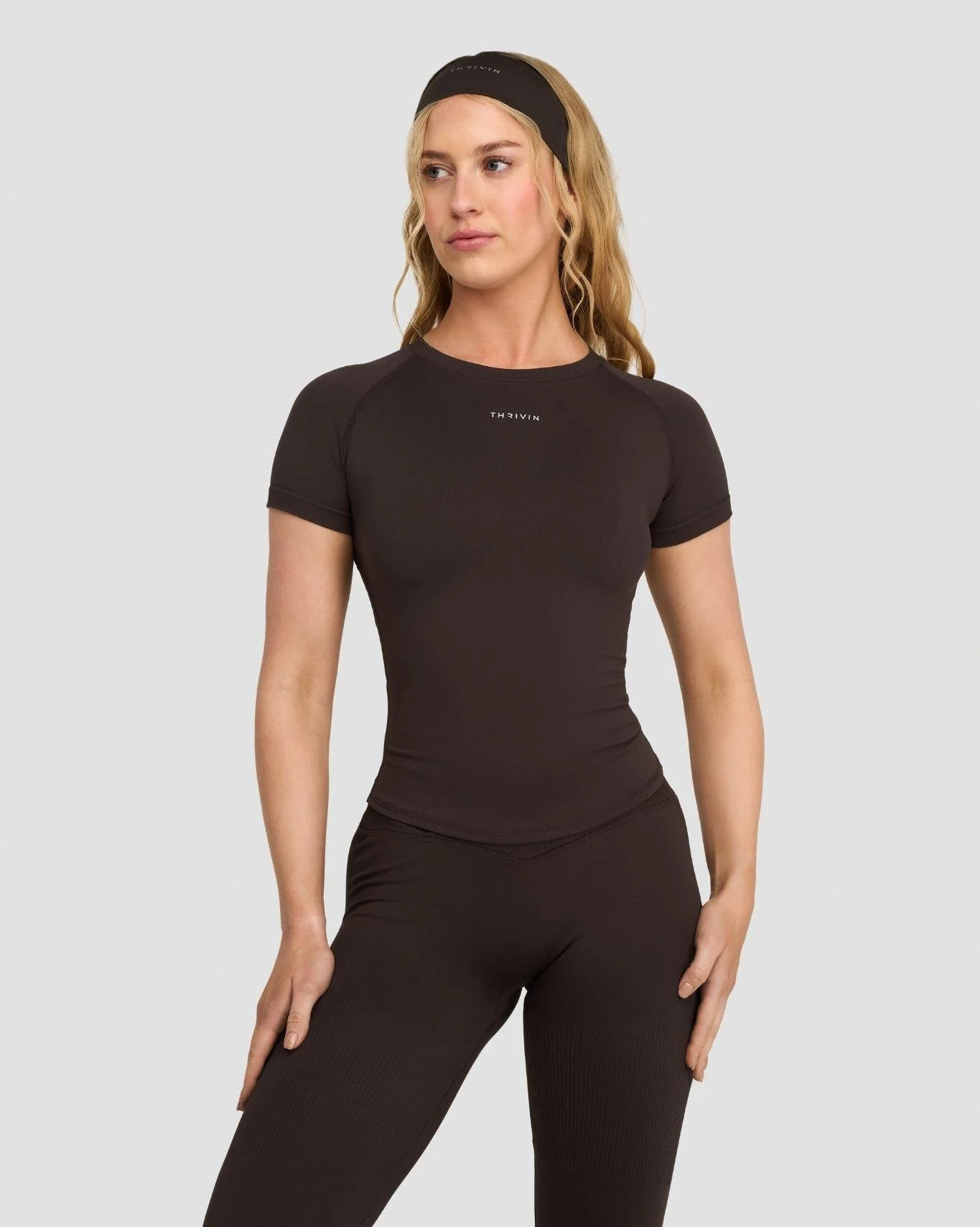 Elevate™ Compression T-Shirt | Coffee