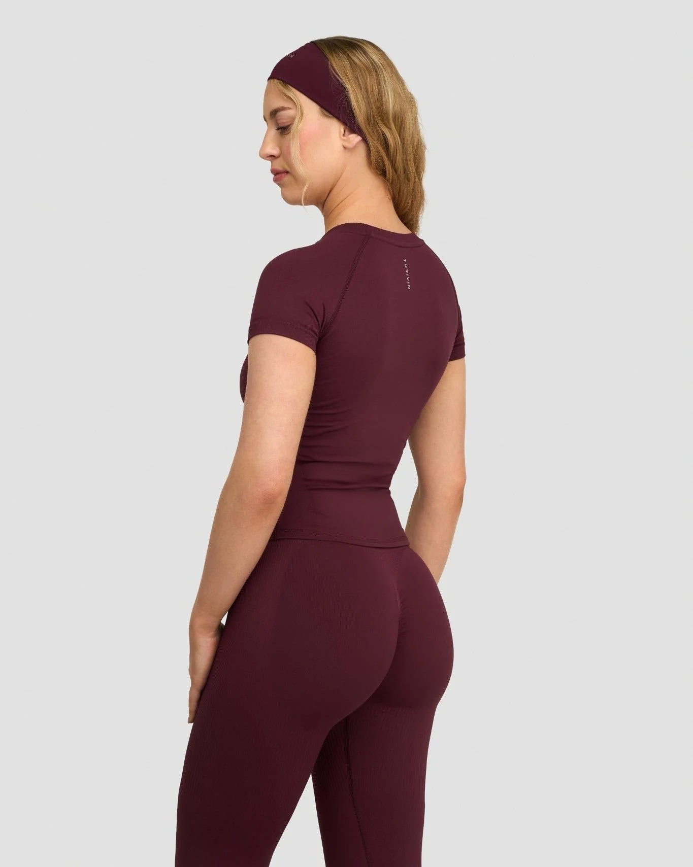 Elevate™ Compression T-Shirt | Merlot - Image 4