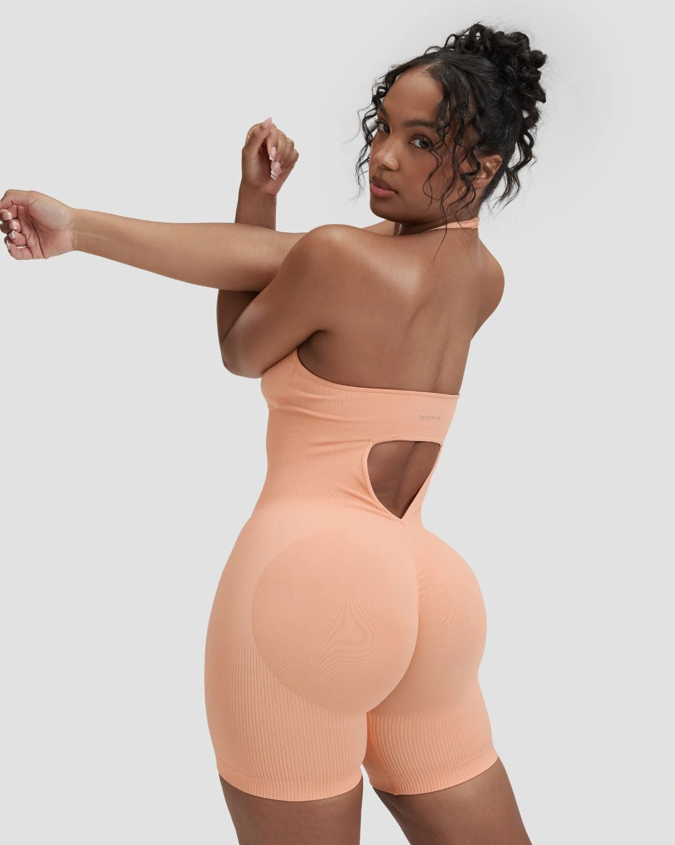 Elevate™ Sculpting Halterneck All In One | Melon Ice - Image 2
