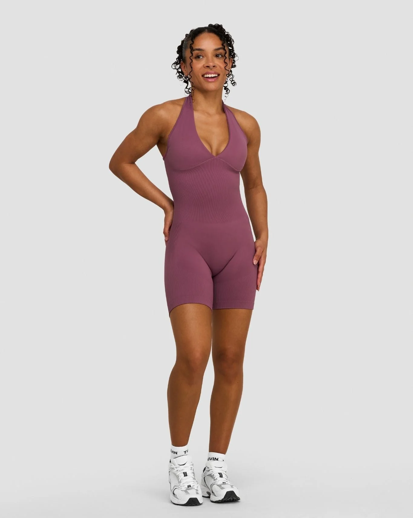 Elevate™ Sculpting Halterneck All In One | Orchid Mauve - Image 2