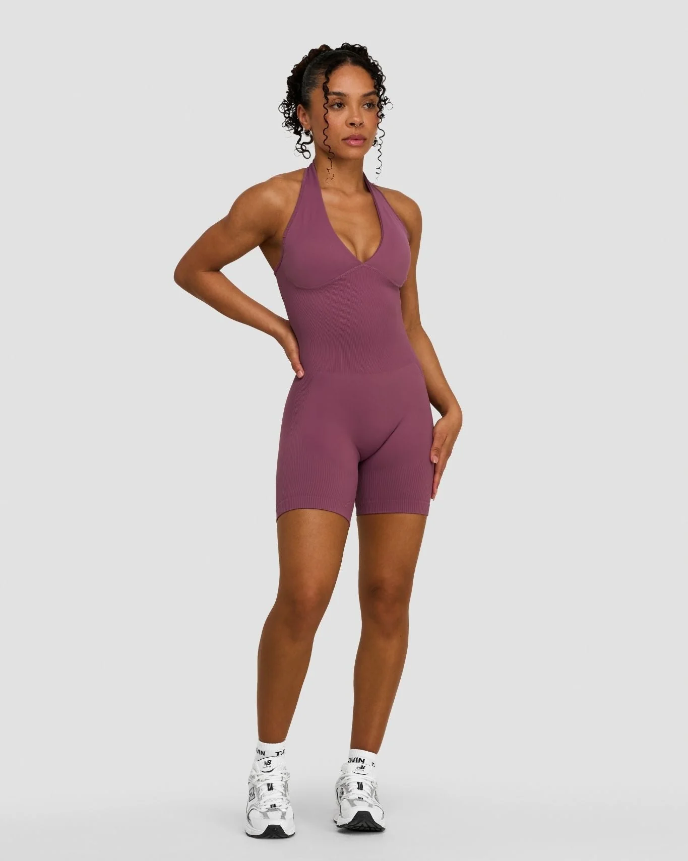Elevate™ Sculpting Halterneck All In One | Orchid Mauve - Image 6