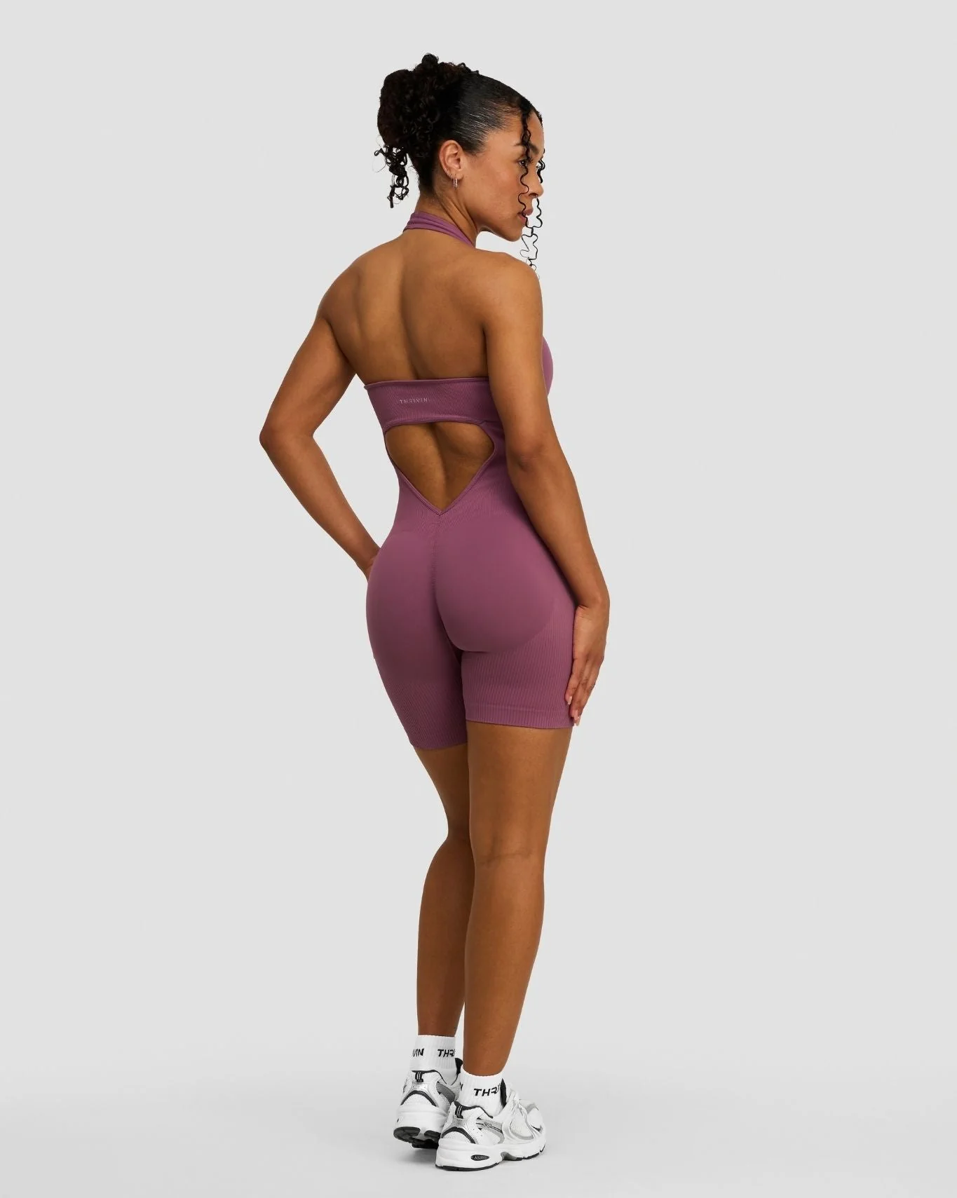 Elevate™ Sculpting Halterneck All In One | Orchid Mauve - Image 8