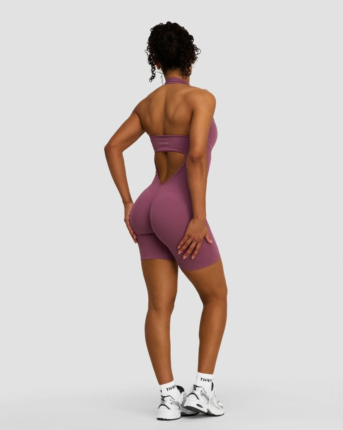 Elevate™ Sculpting Halterneck All In One | Orchid Mauve - Image 9