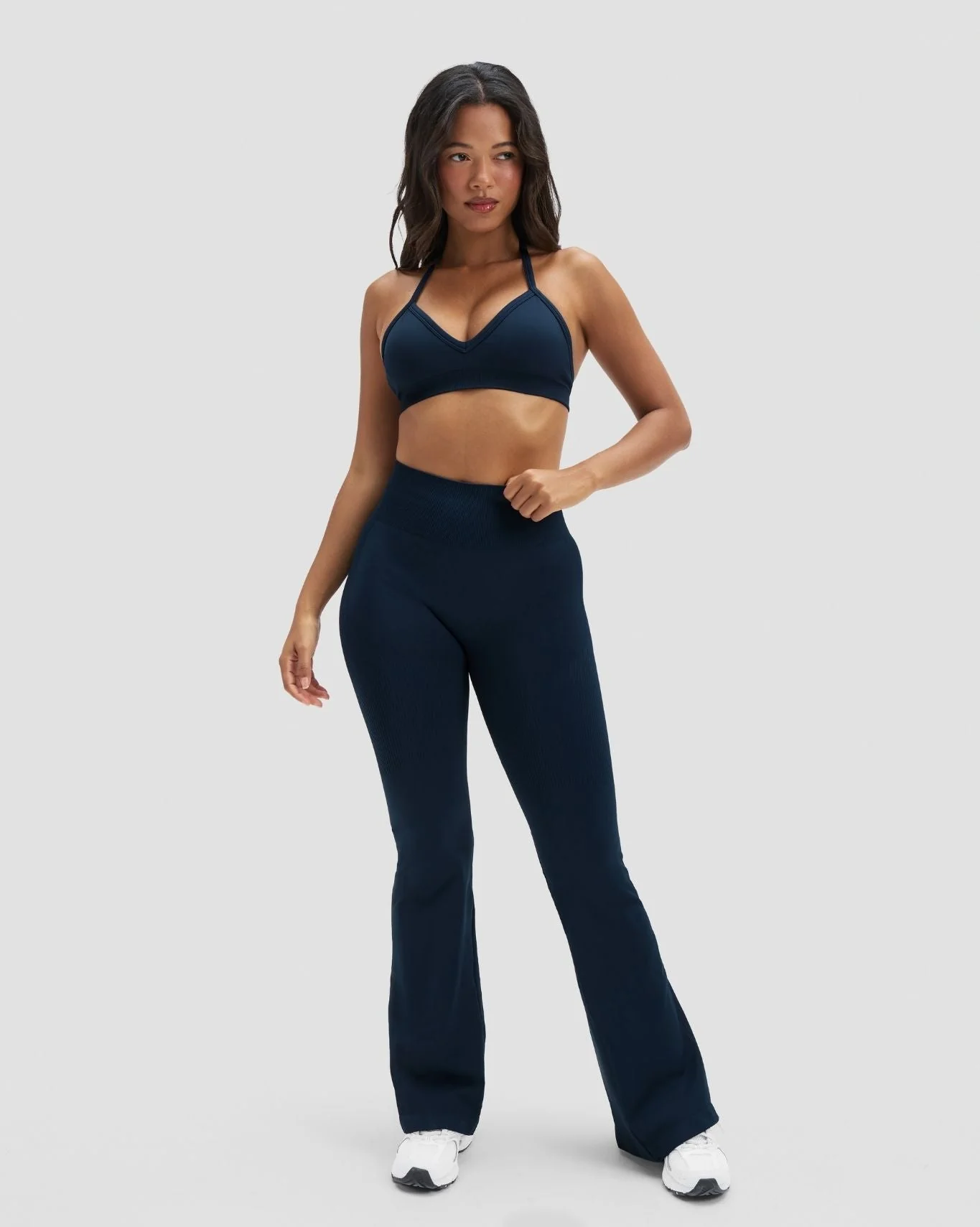 Elevate™ Sculpting High Waist Flare Leggings | Midnight Navy - Image 2