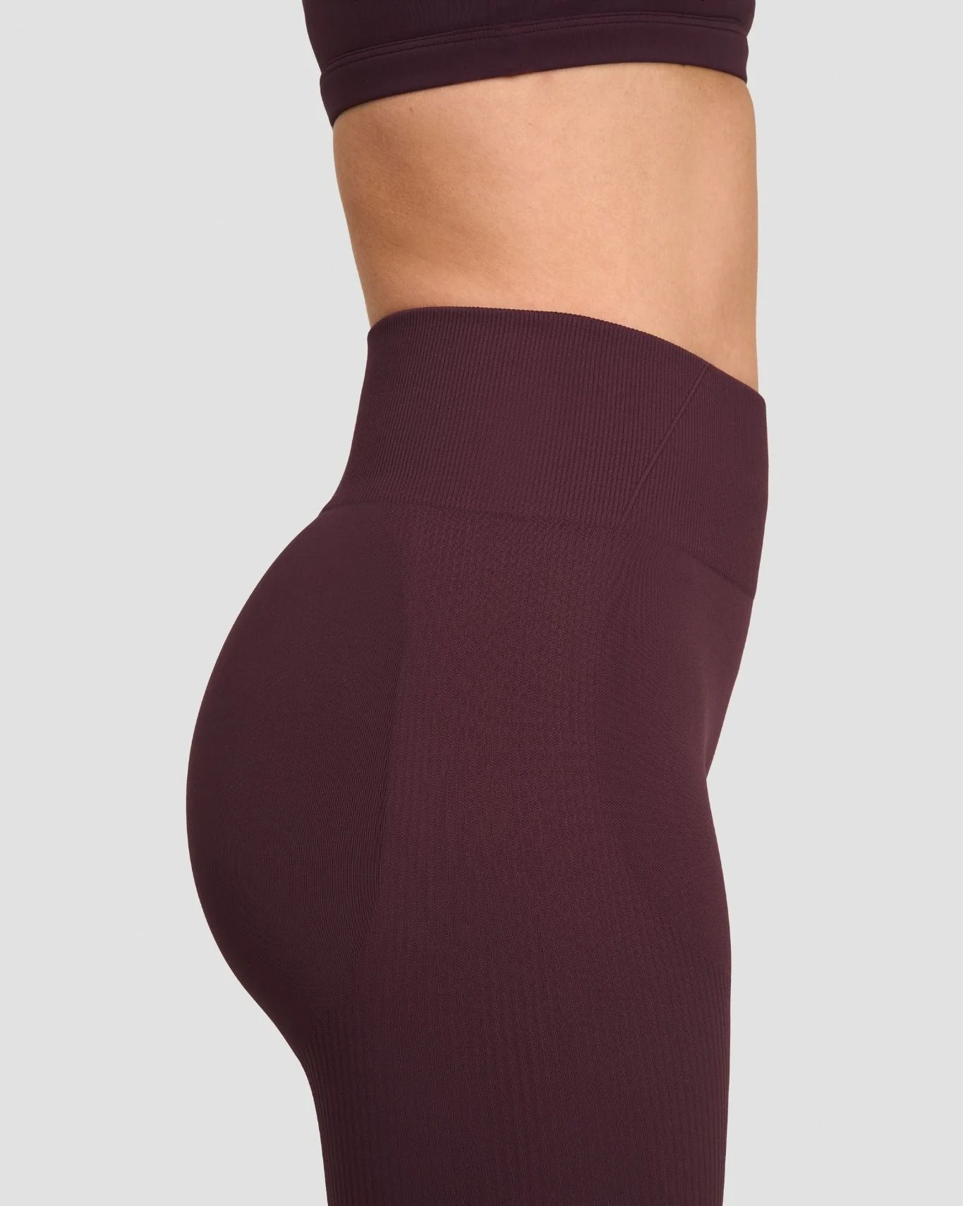 Elevate™ Sculpting High Waist Scrunch Leggings | Dark Mauve - Image 6
