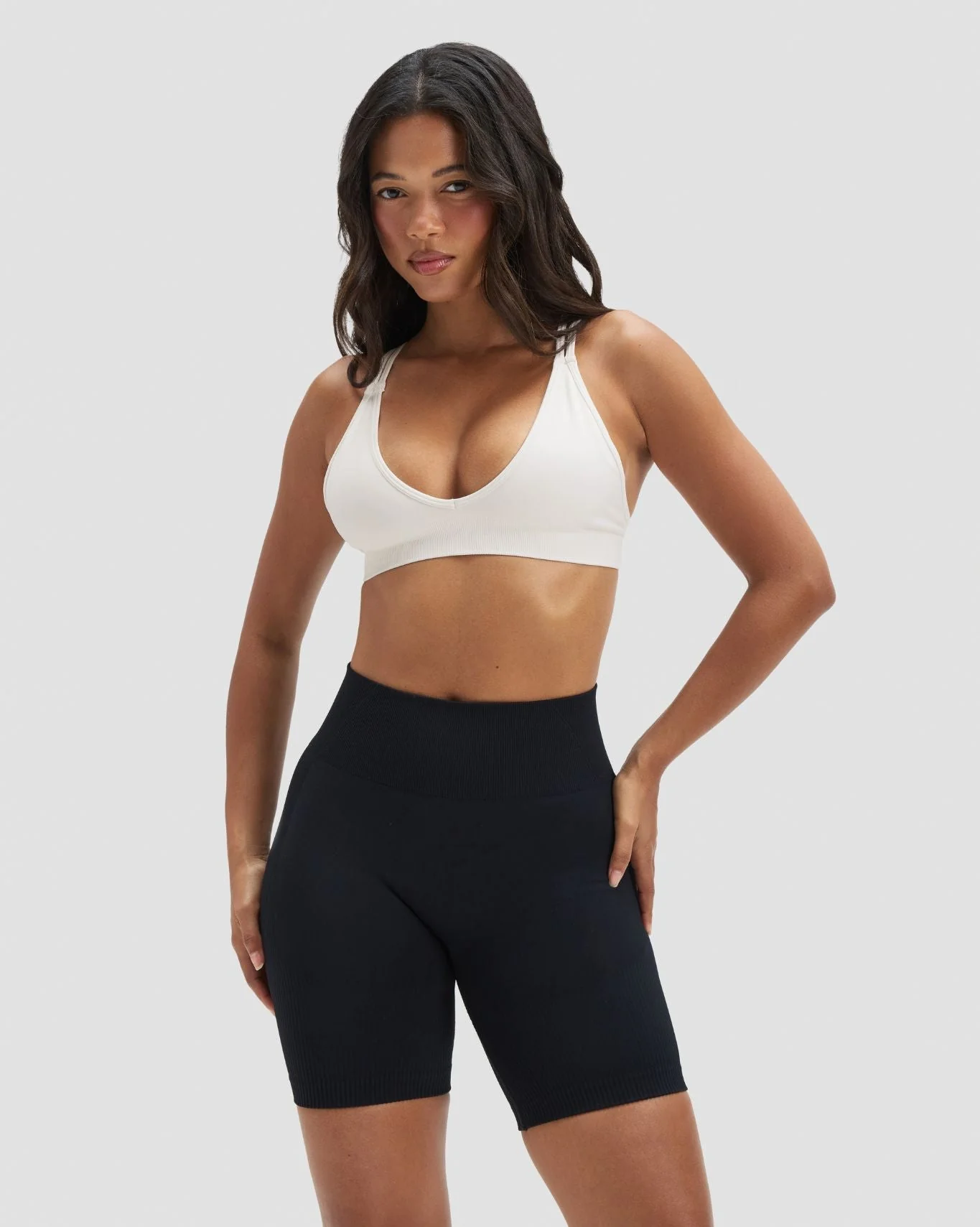 Elevate™ Sculpting High Waist Scrunch Shorts | Night Black - Image 3