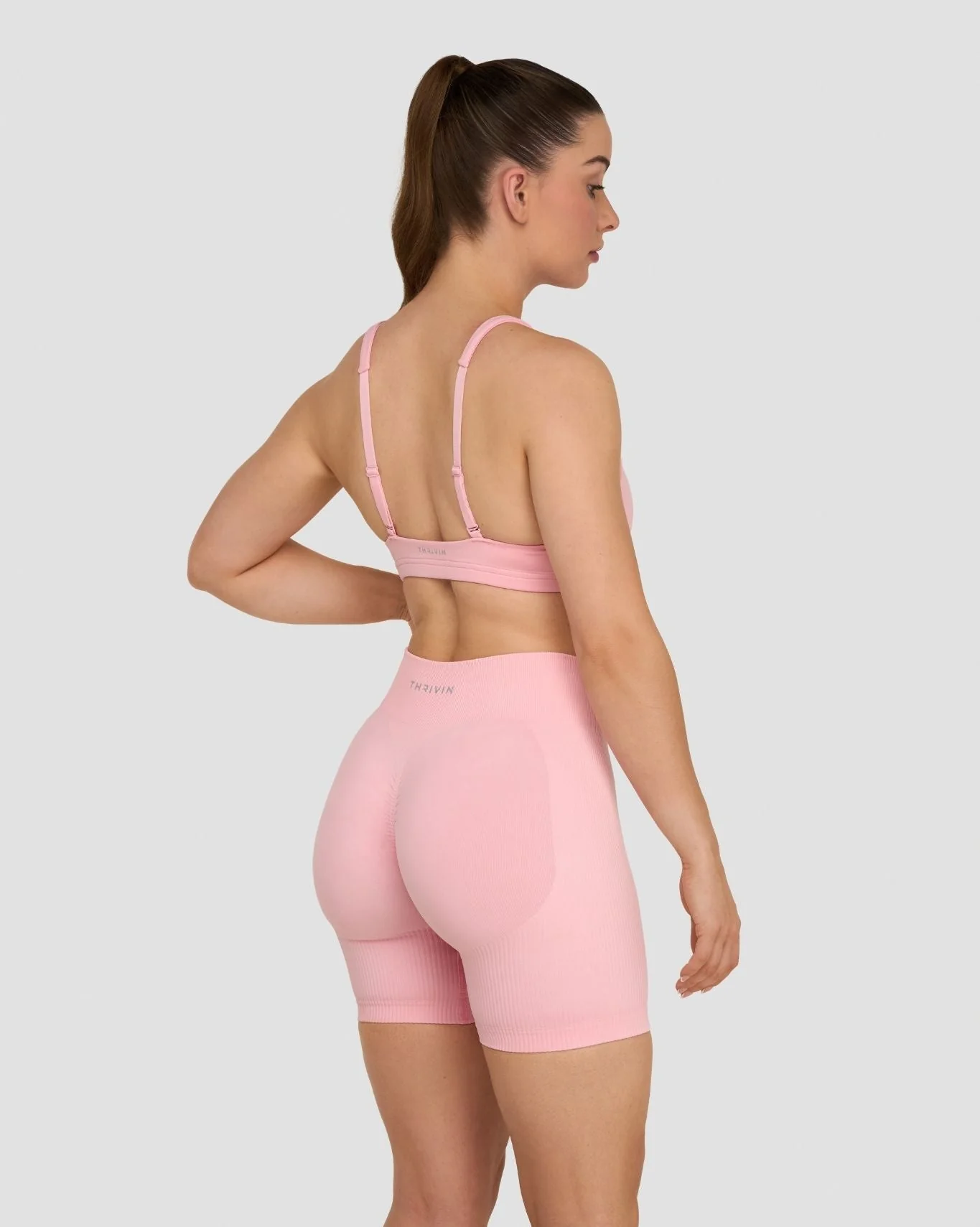 Elevate™ Sculpting Medium Impact Multiway Bra | Cotton Pink - Image 5