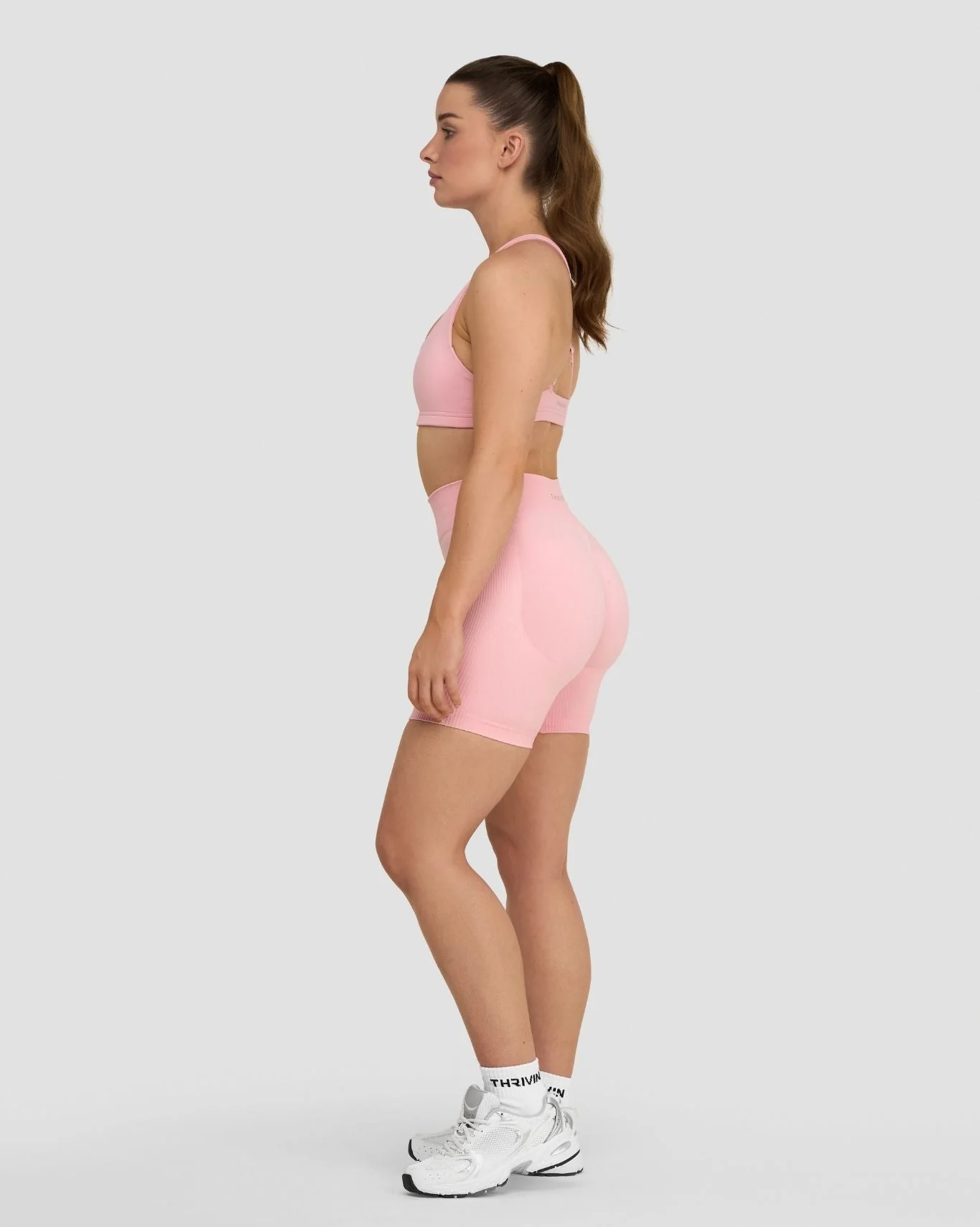 Elevate™ Sculpting Medium Impact Multiway Bra | Cotton Pink - Image 6