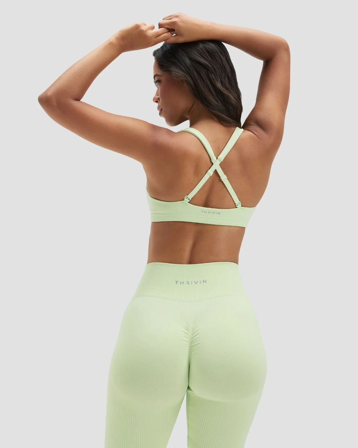 Elevate™ Sculpting Medium Impact Multiway Bra | Pistachio Green - Image 4