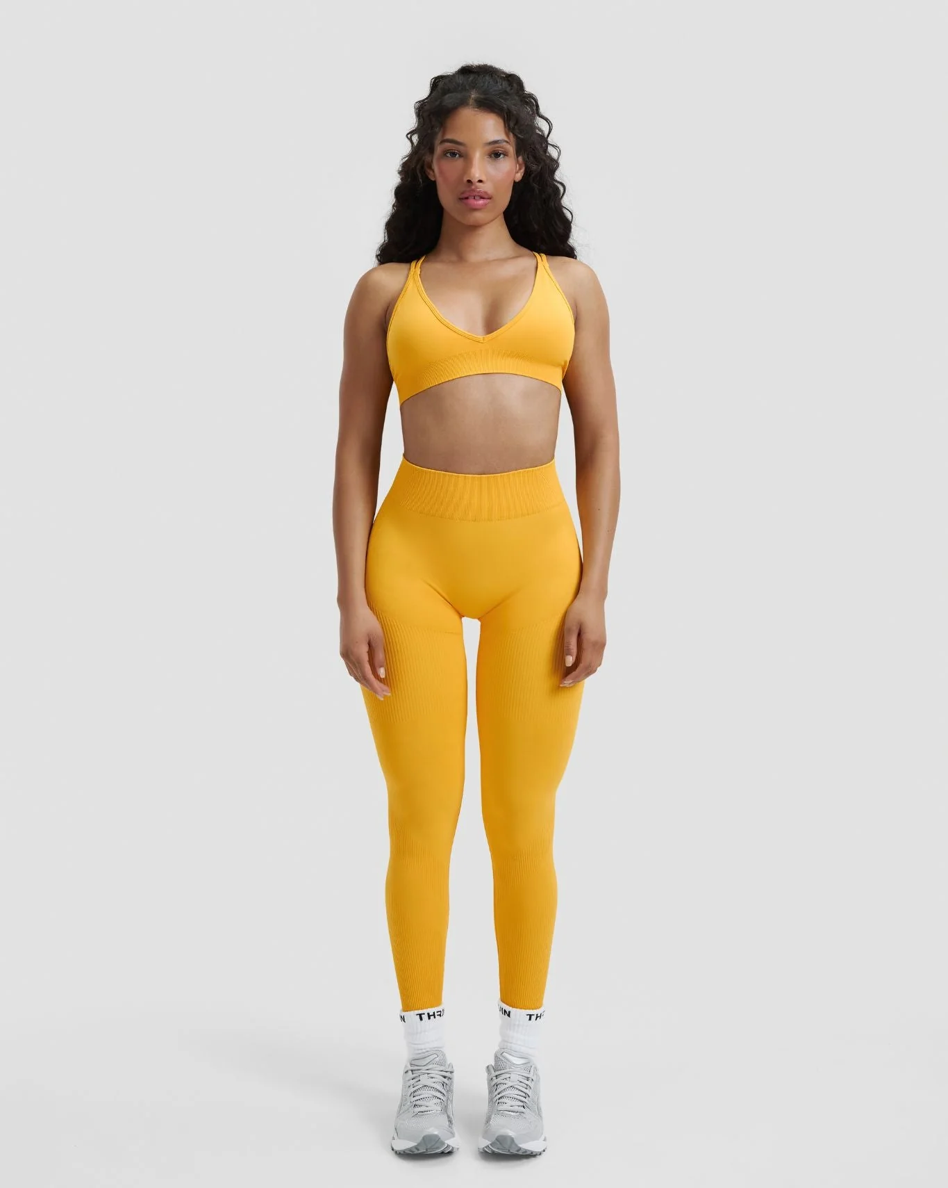 Elevate™ Sculpting Mid Waist Scrunch Leggings | Banana - Image 5