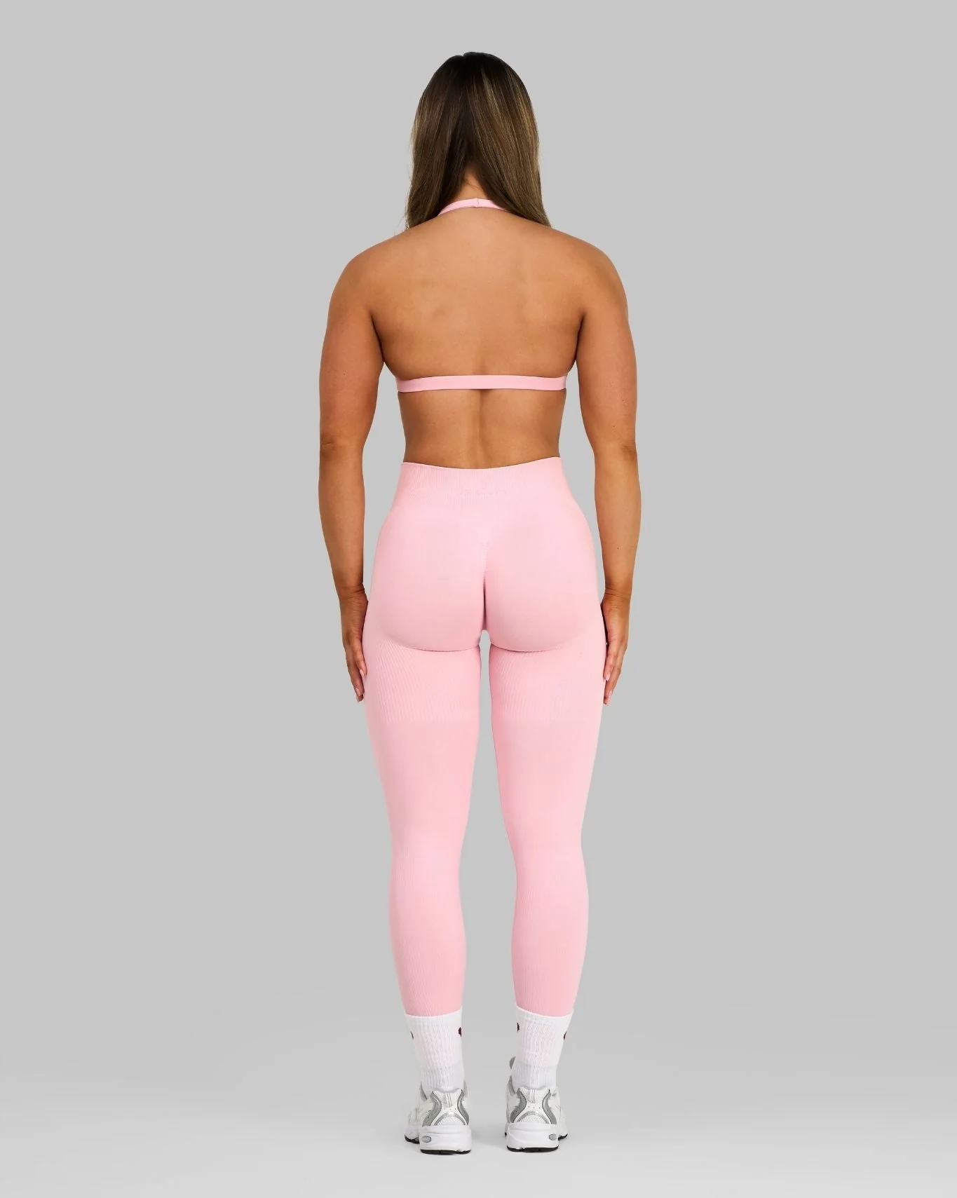 Elevate™ Sculpting Mid Waist Scrunch Leggings | Cotton Pink - Image 5