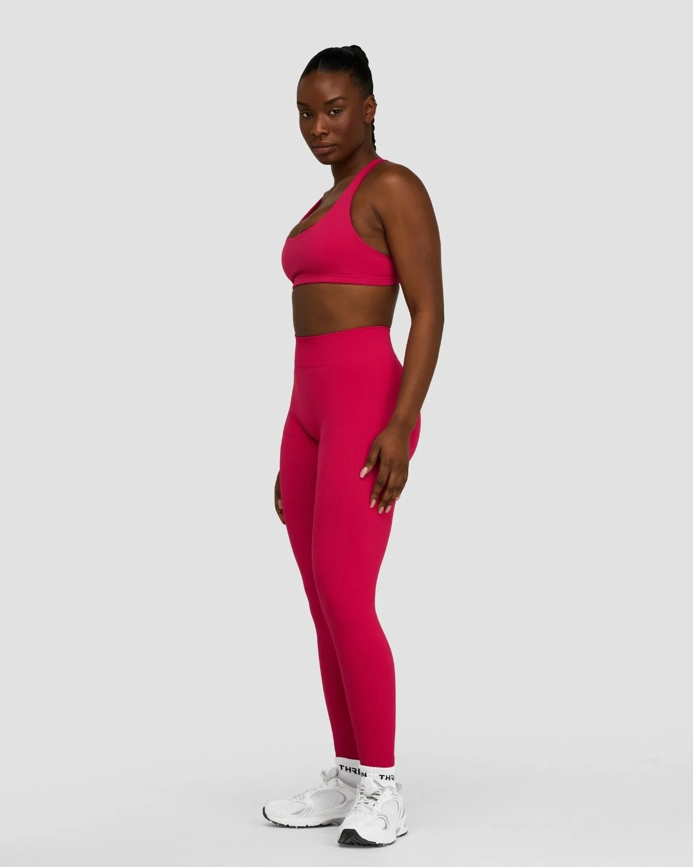 Elevate™ Sculpting Mid Waist Scrunch Leggings | Strawberry - Image 3