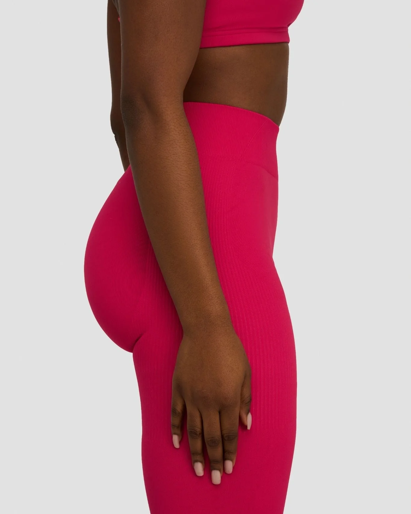 Elevate™ Sculpting Mid Waist Scrunch Leggings | Strawberry - Image 6