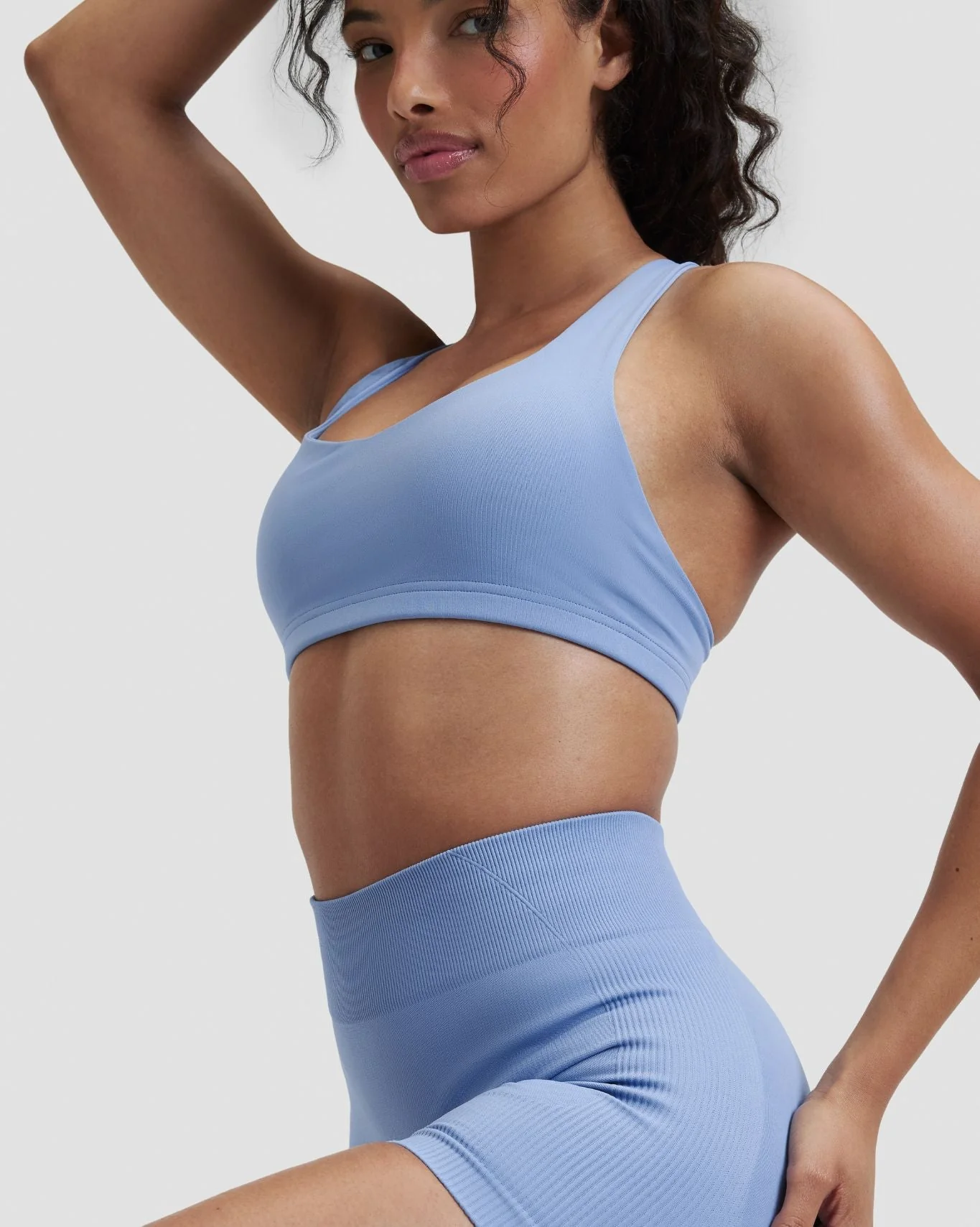 Elevate™ Sculpting Mid Waist Scrunch Shorter Shorts | Endless Sky - Image 5
