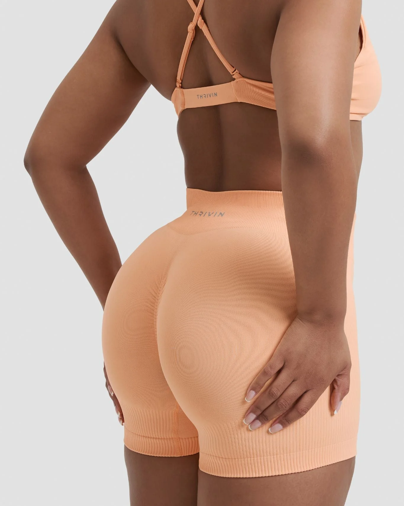 Elevate™ Sculpting Mid Waist Scrunch Shorter Shorts | Melon Ice - Image 2