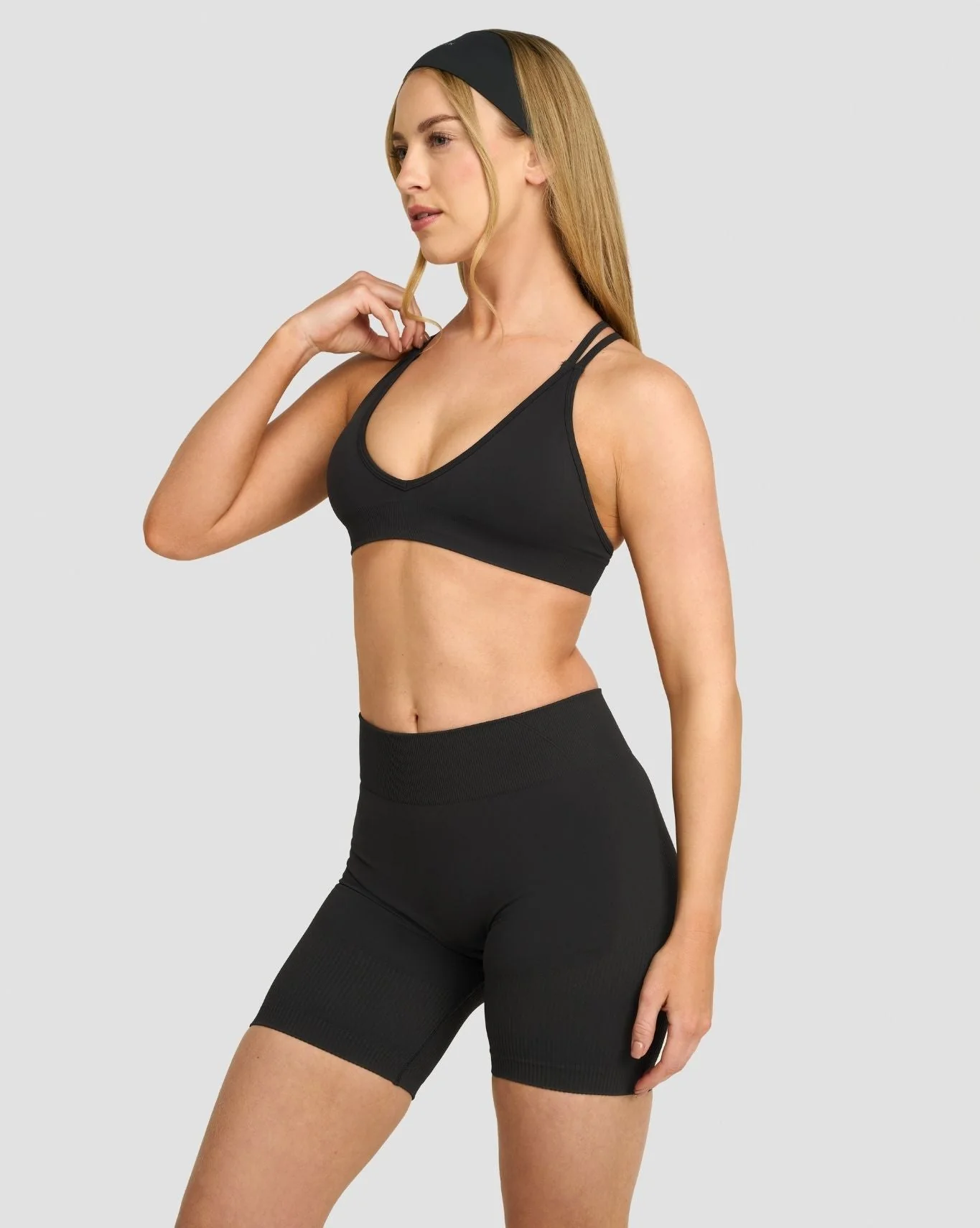 Elevate™ Sculpting Mid Waist Scrunch Shorts | Charcoal Grey - Image 5
