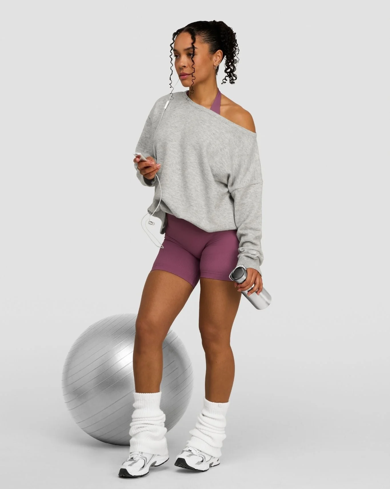 Elevate™ Sculpting Mid Waist Scrunch Shorts | Orchid Mauve - Image 5