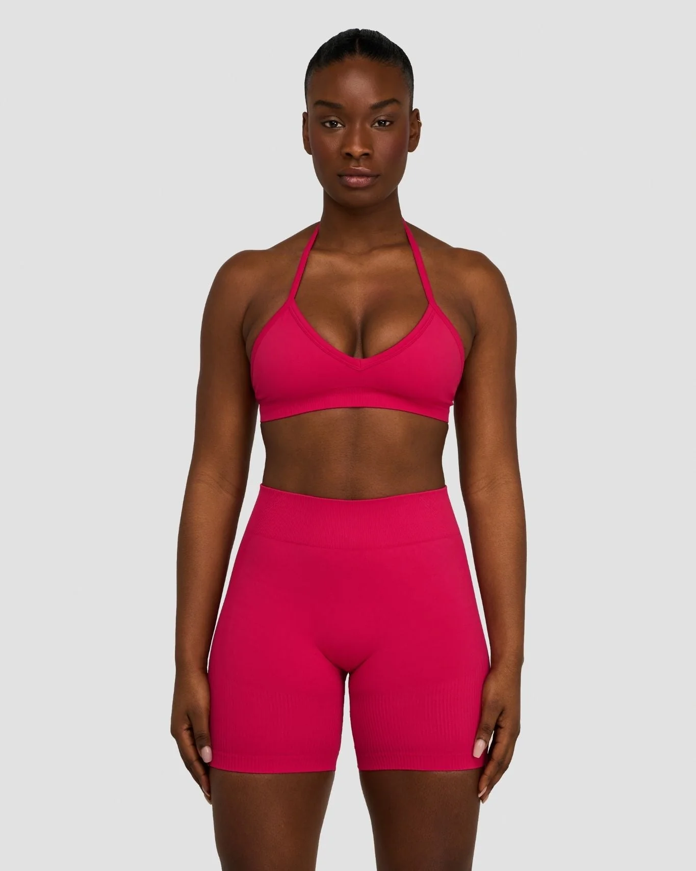 Elevate™ Sculpting Mid Waist Scrunch Shorts | Strawberry - Image 6