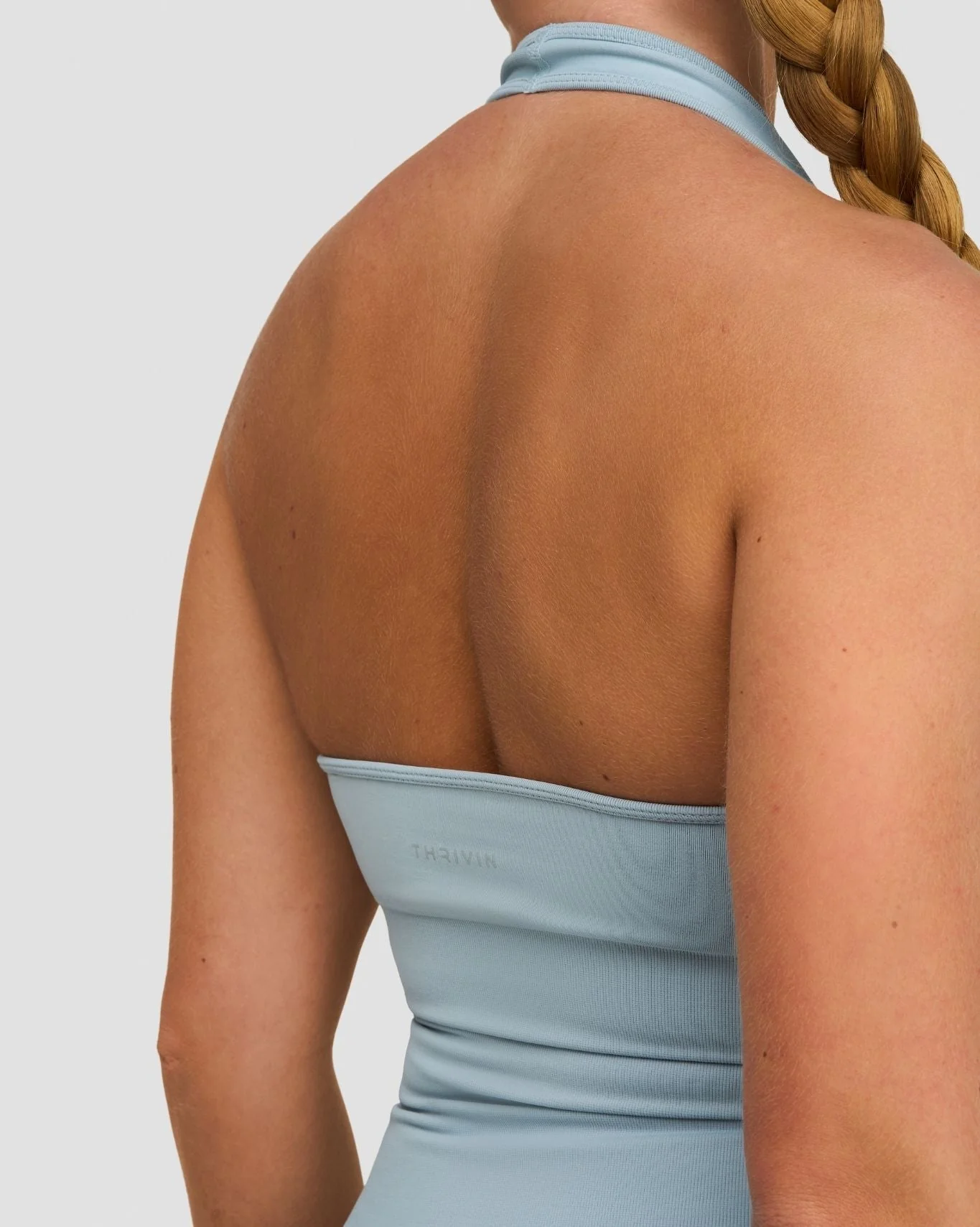Elevate™ Sculpting Seamless Halterneck Top | Blue Haze - Image 5