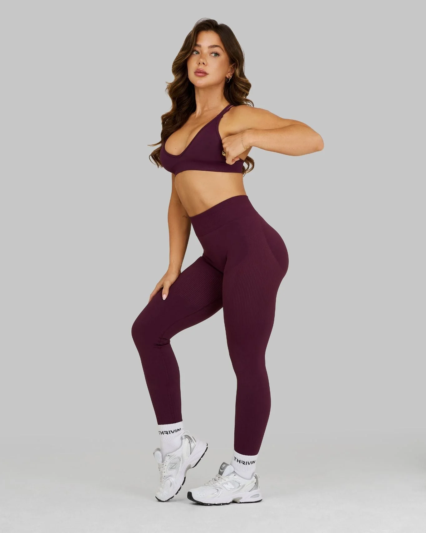 Elevate™ Sculpting Seamless High Apex Bra | Winter Plum - Image 5