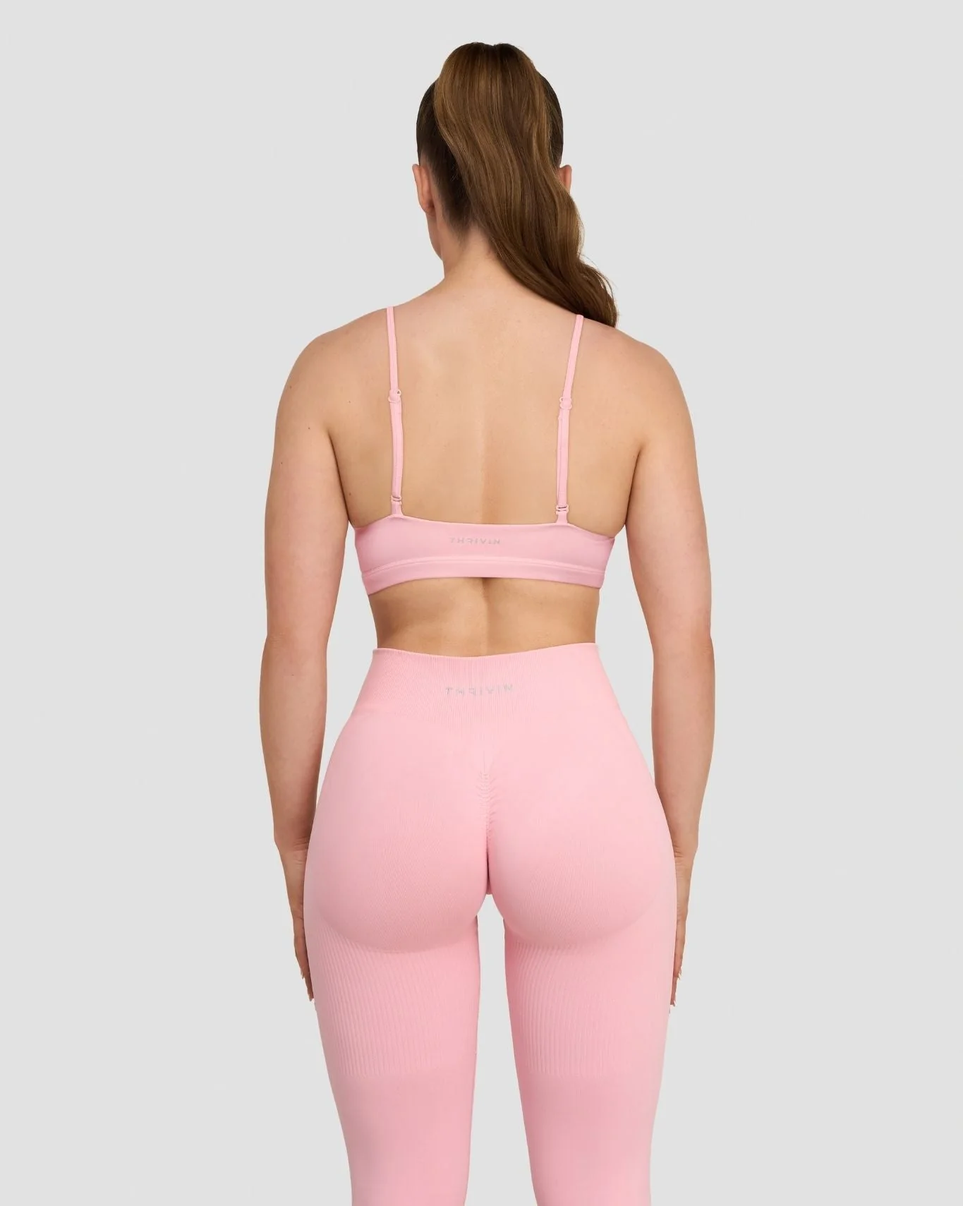 Elevate™ Sculpting Seamless Scoop Neck Bra | Cotton Pink - Image 2
