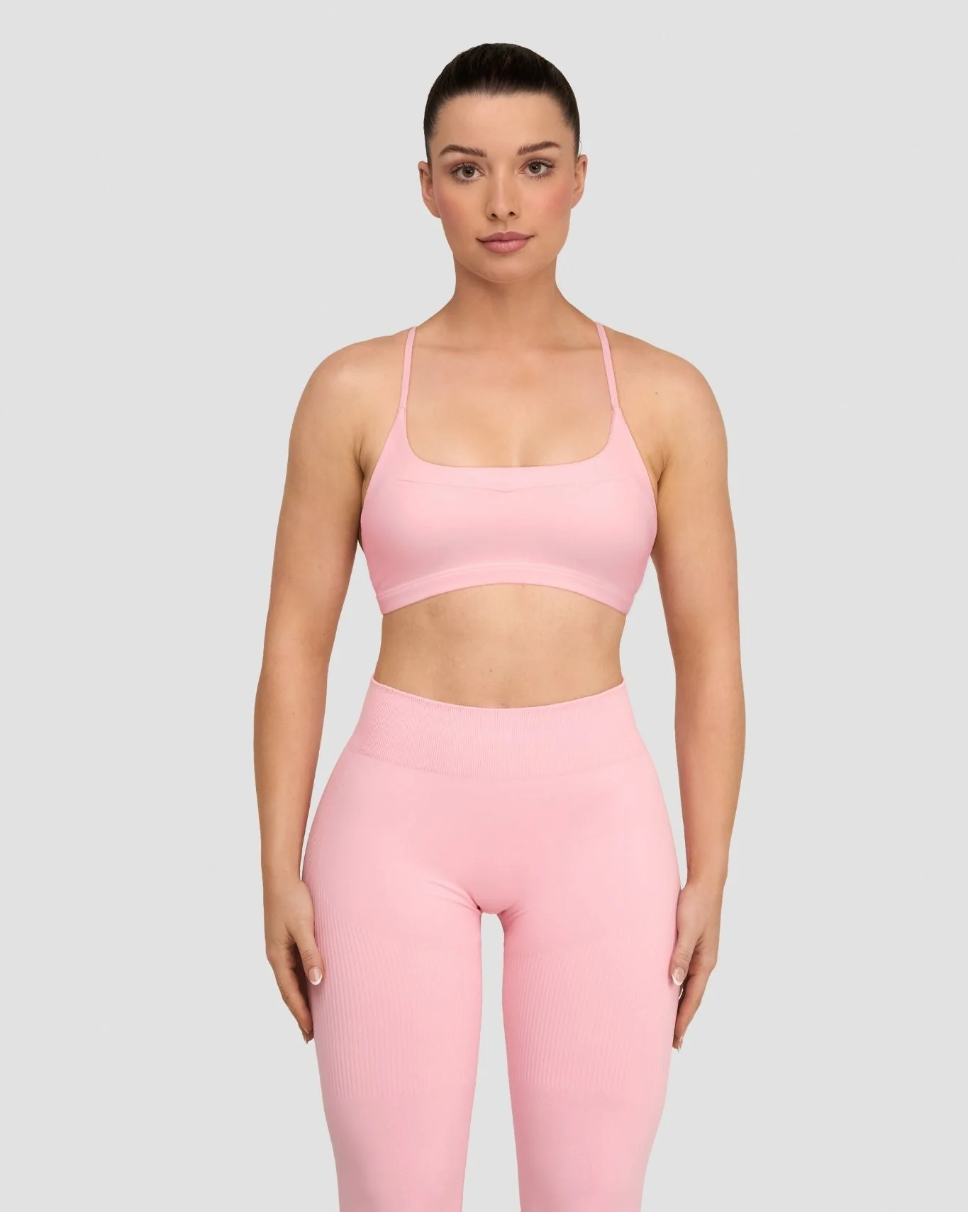 Elevate™ Sculpting Seamless Scoop Neck Bra | Cotton Pink - Image 3