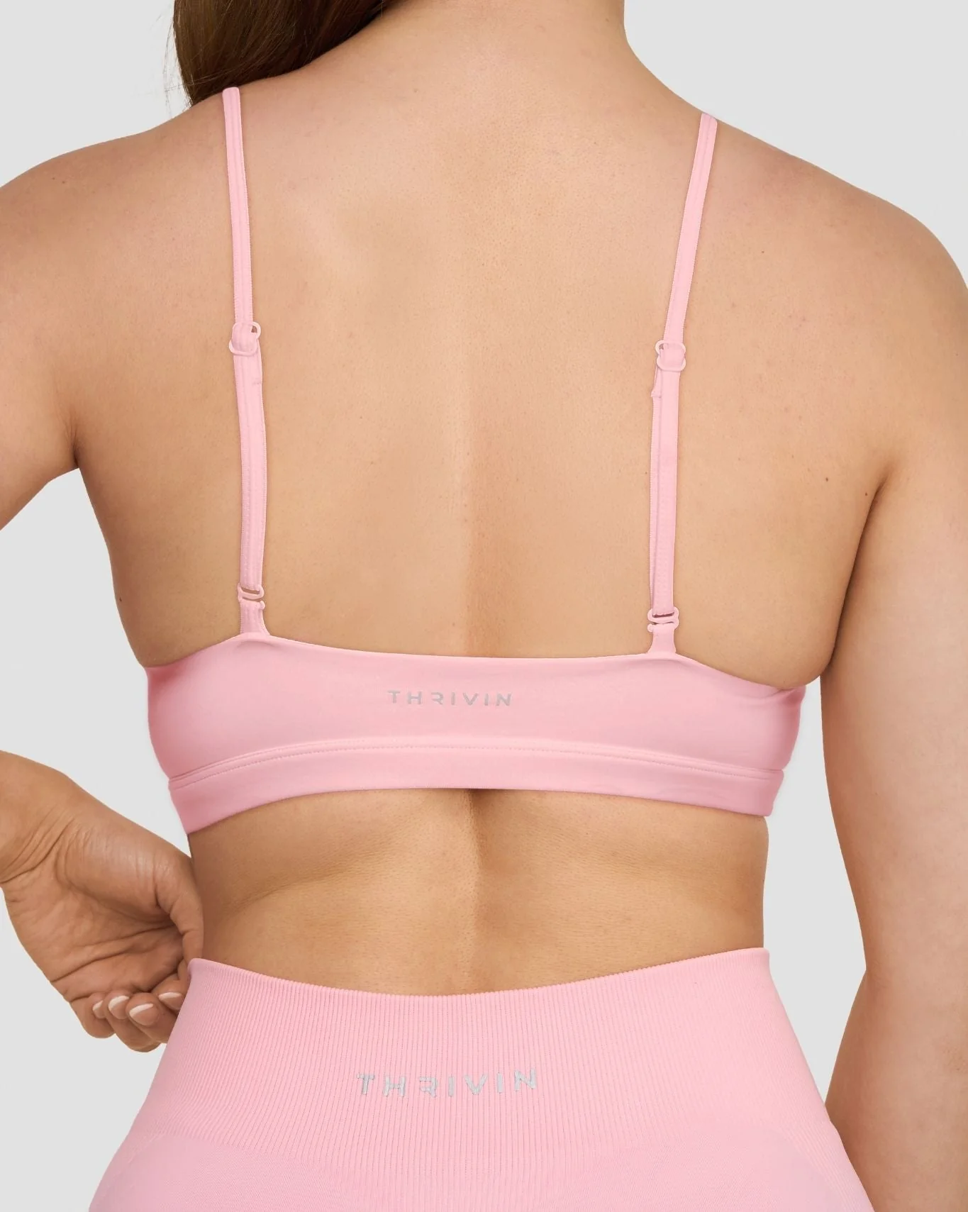 Elevate™ Sculpting Seamless Scoop Neck Bra | Cotton Pink - Image 6
