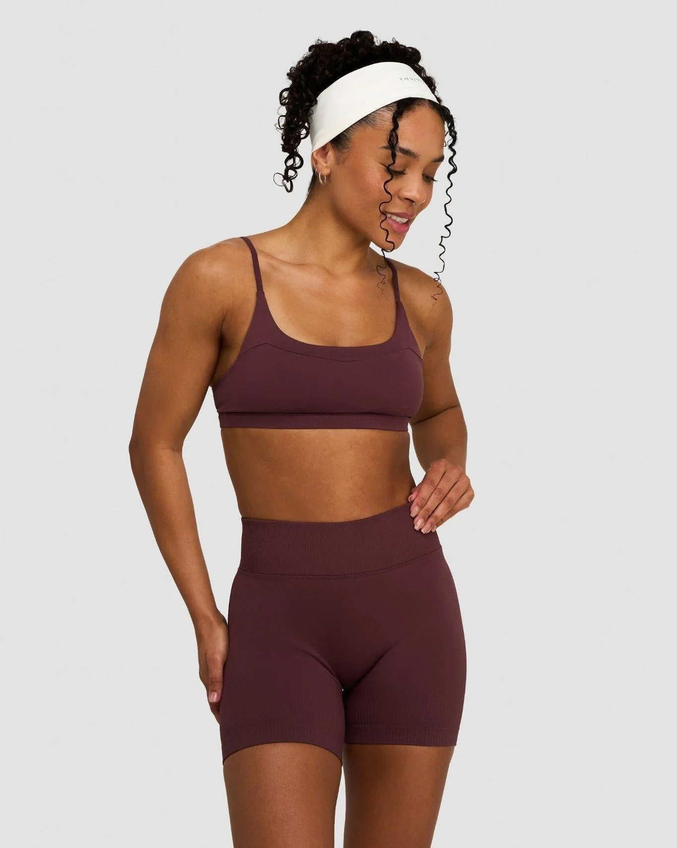 Elevate™ Sculpting Seamless Scoop Neck Bra | Dark Mauve - Image 5