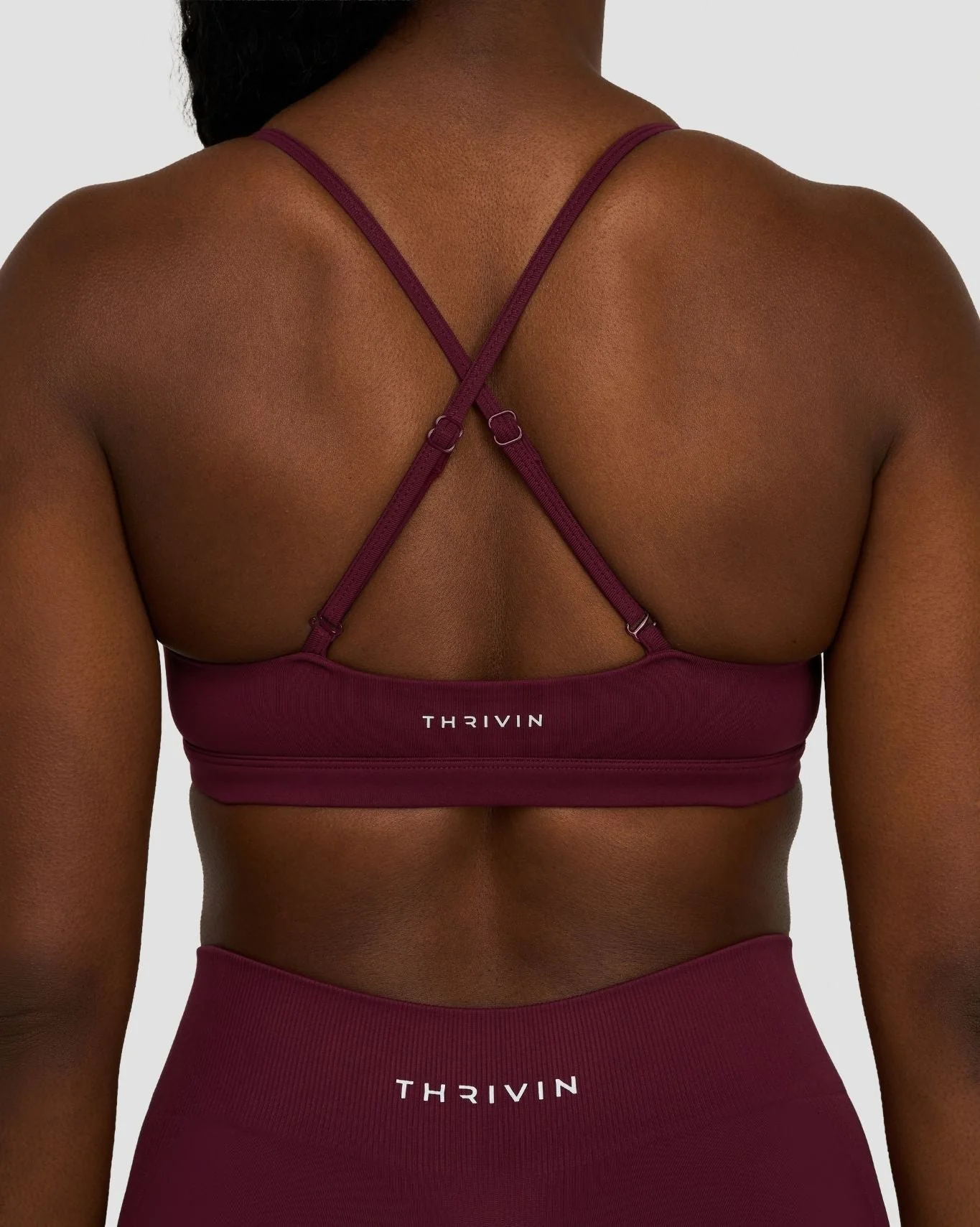 Elevate™ Sculpting Seamless Scoop Neck Bra | Merlot - Image 5