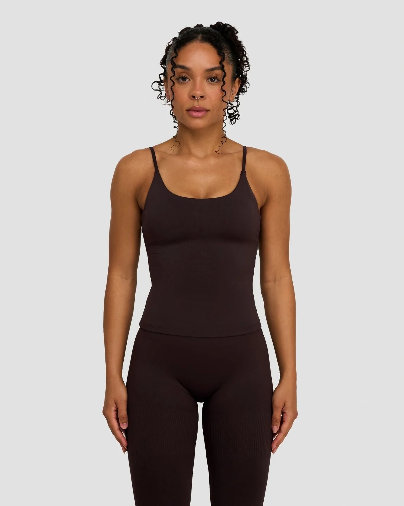 Elevate™ Sculpting Seamless Scoop Neck Cami | Coffee - Image 4