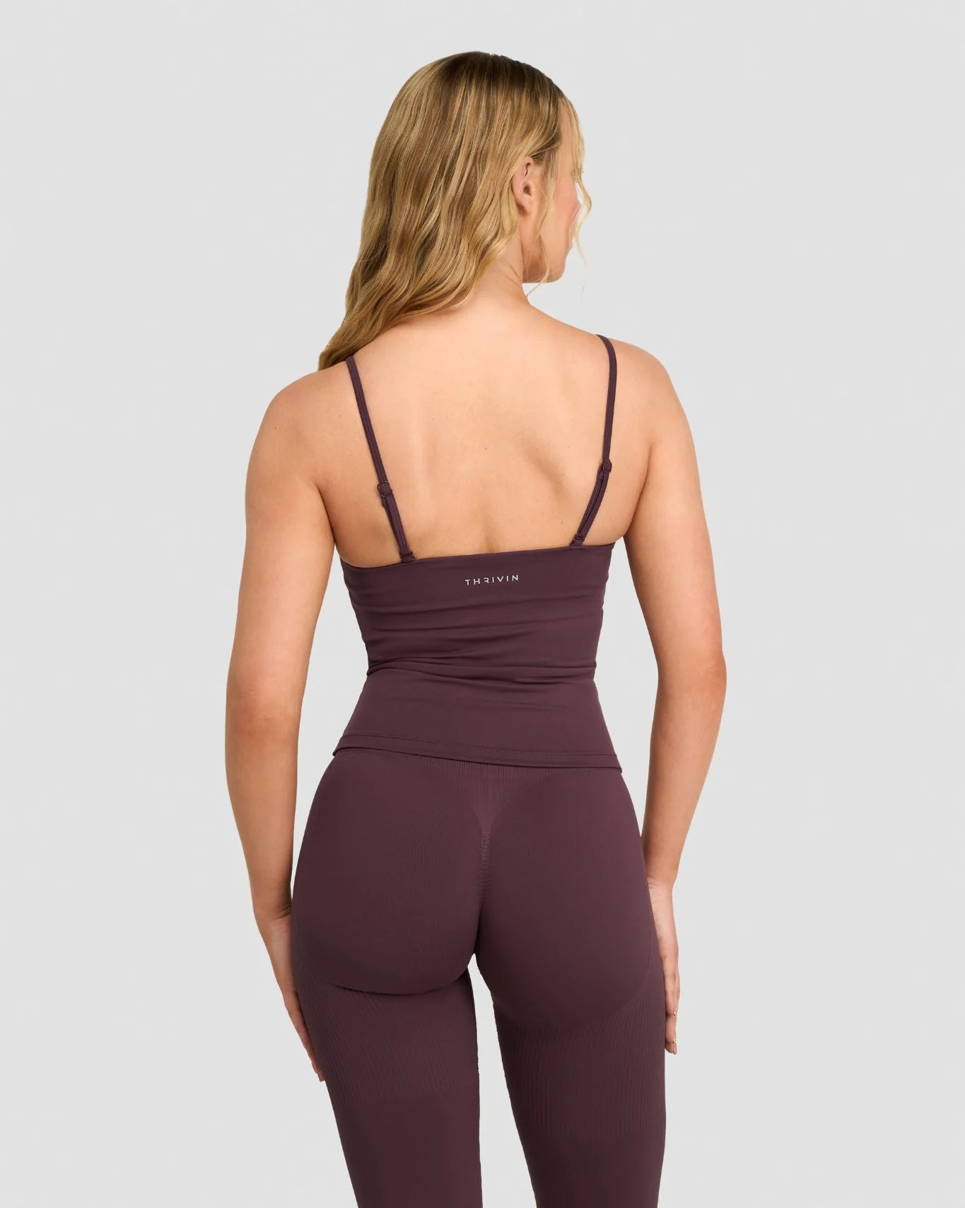 Elevate™ Sculpting Seamless Scoop Neck Cami | Dark Mauve - Image 4