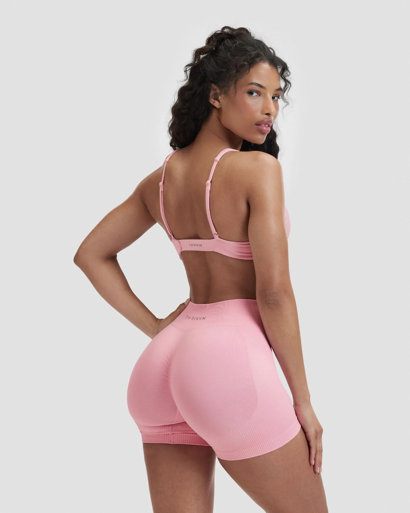 Elevate™ Sculpting Seamless Twisted Bra | Cotton Pink - Image 2