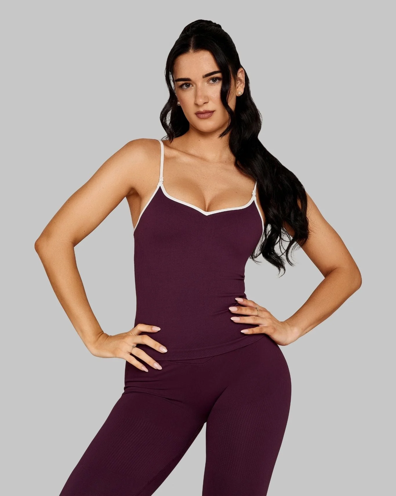 Outline Sweetheart Tanktop | Winter Plum - Image 4