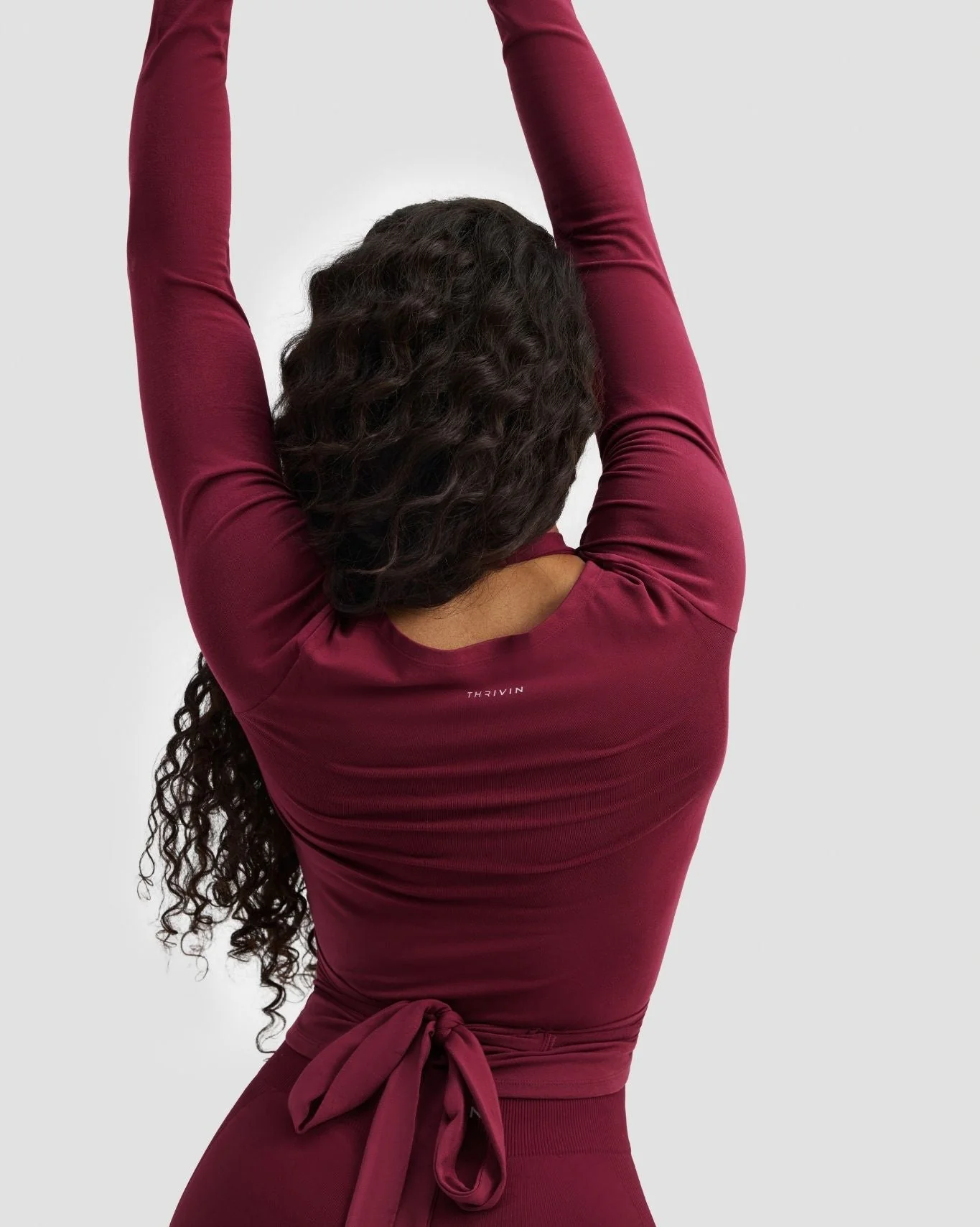 The Essential Collection Wrap Top | Cherry Berry - Image 2